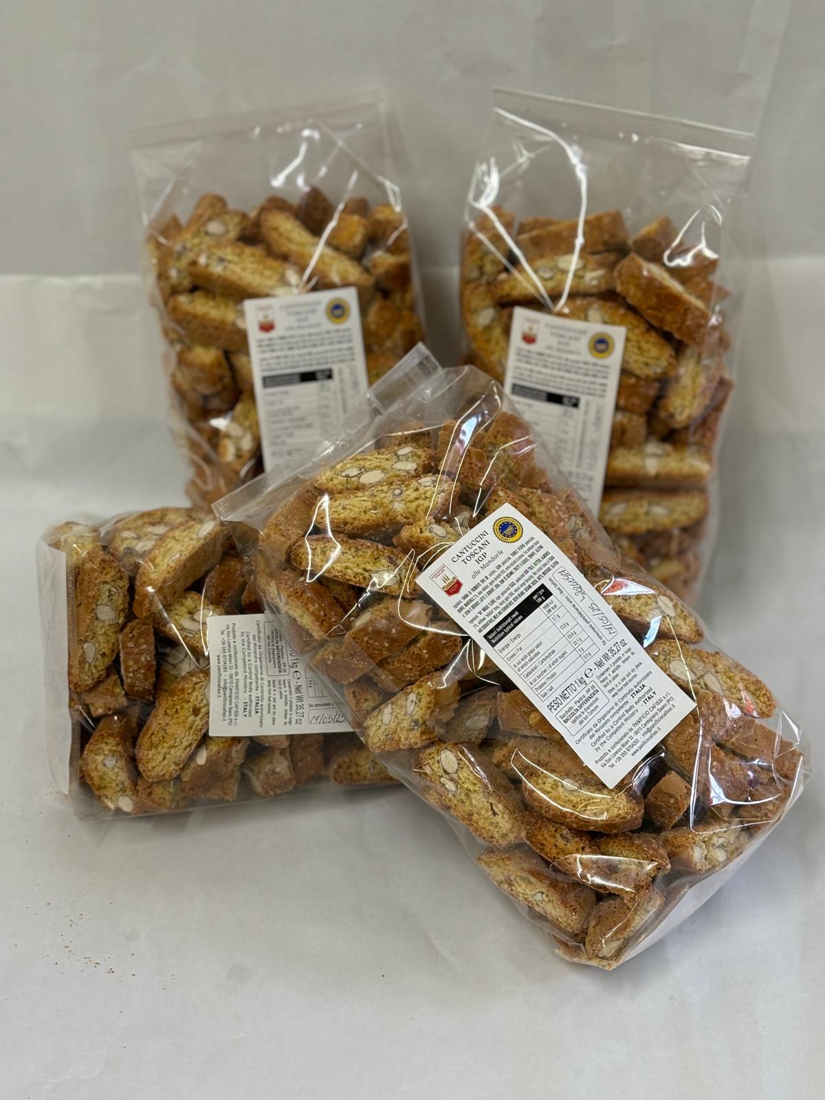 CANTUCCINI TOSCANI IGP  1 KG  HO.RE.CA scatola 10pz
