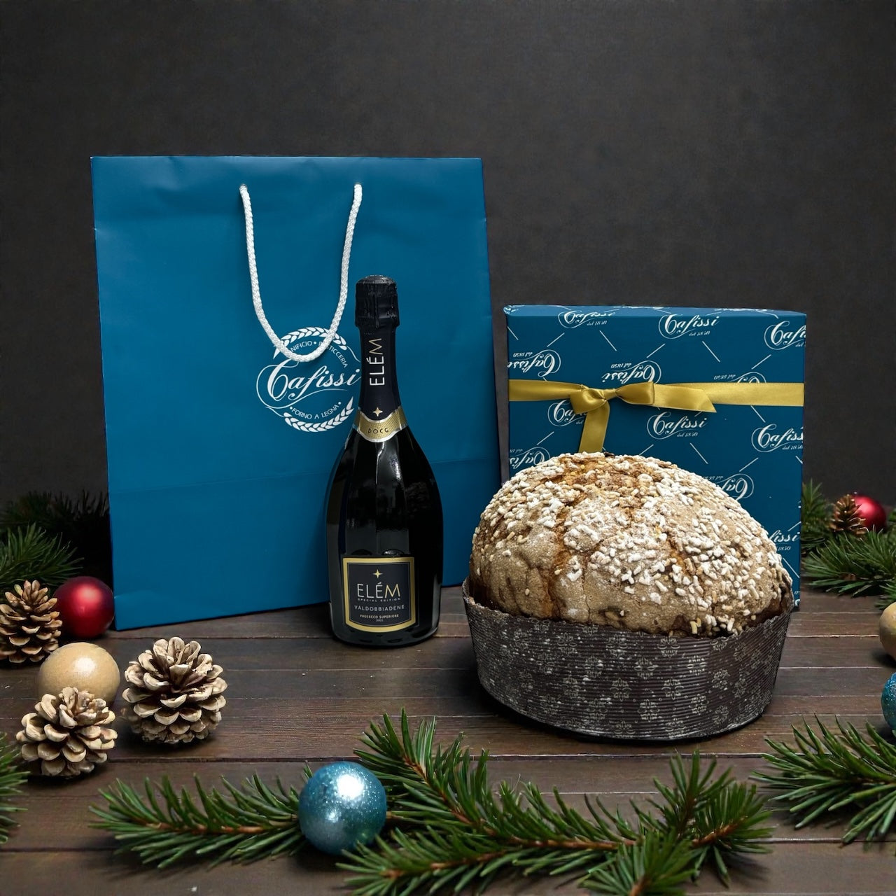 ✨ Shopper Luxury – Panettone & Prosecco