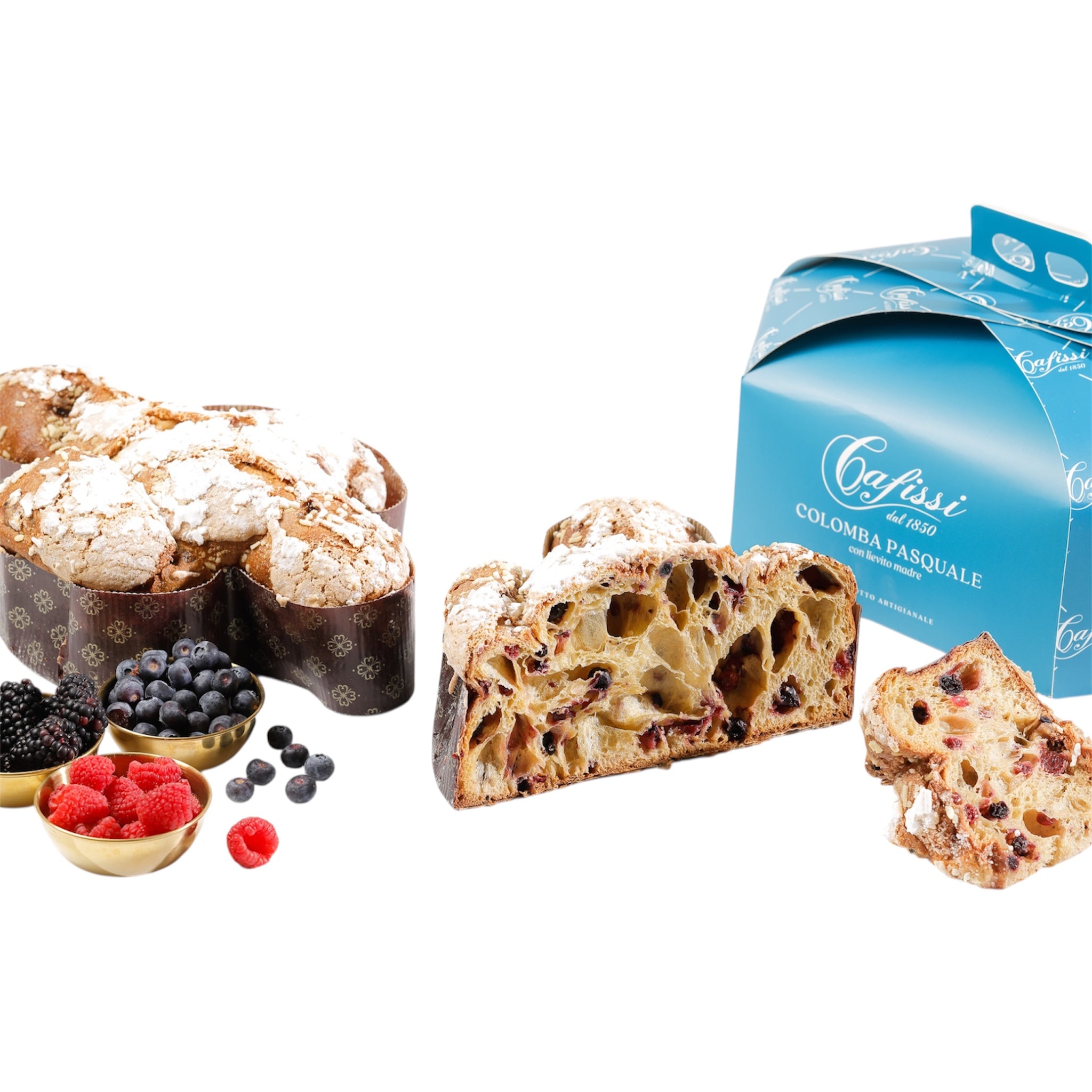 🕊️ Colomba Artigianale ai Frutti di Bosco – Lievito Madre Vivo