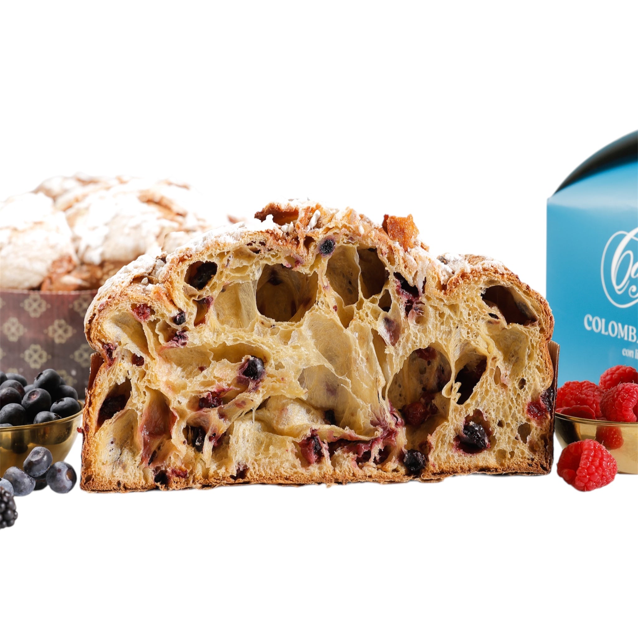 🕊️ Colomba Artigianale ai Frutti di Bosco – Lievito Madre Vivo