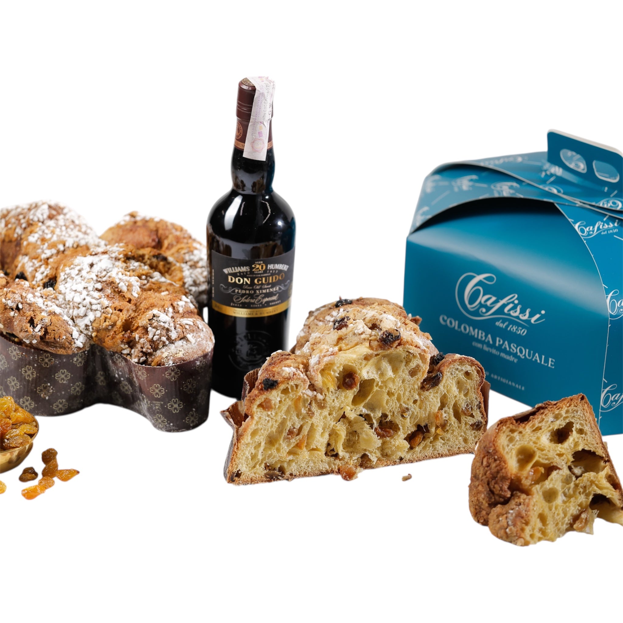 🕊️ Colomba Artigianale con Uvetta Cilena e Pedro Ximénez – Lievito Madre Vivo
