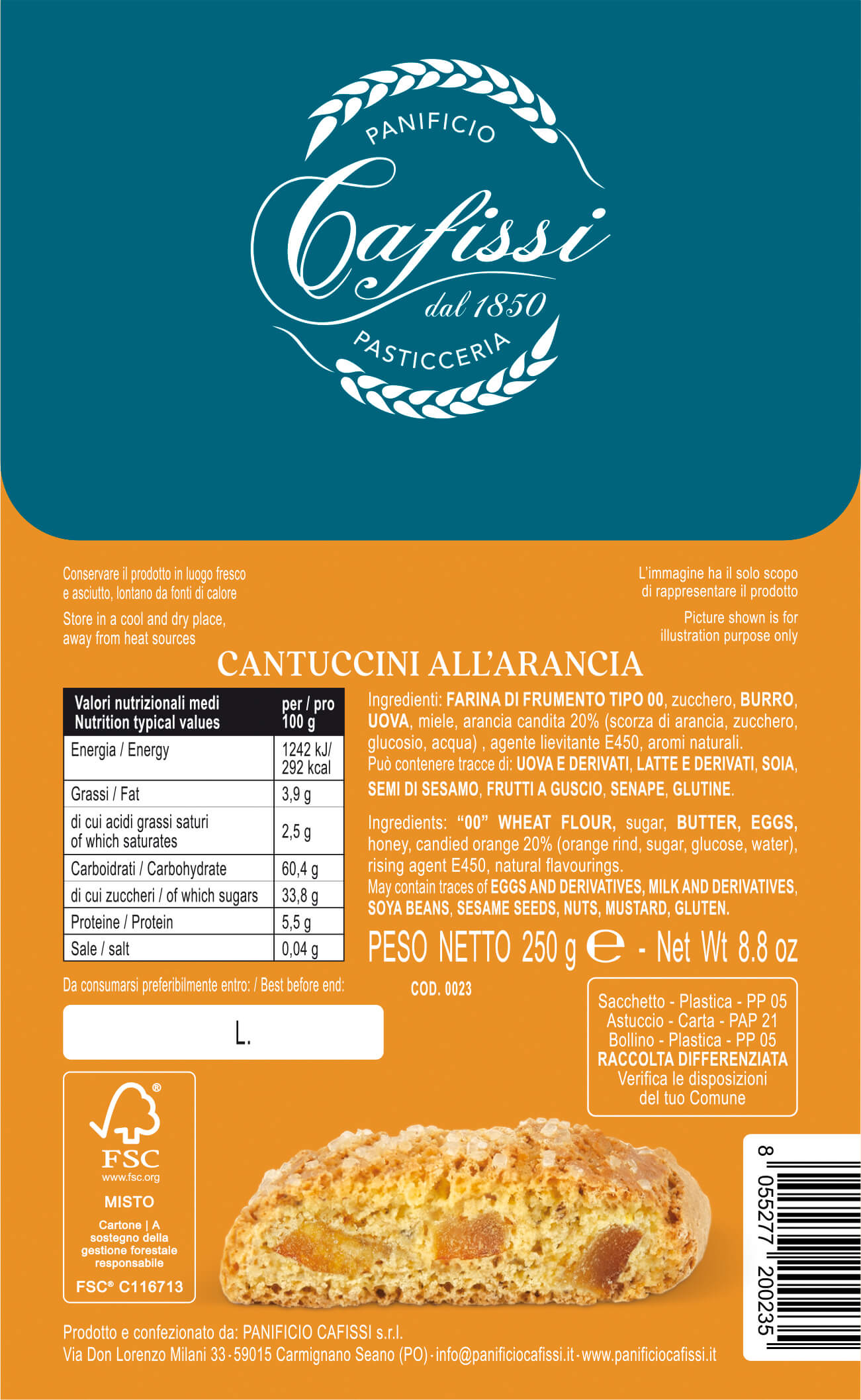 Cantuccini all'Arancia