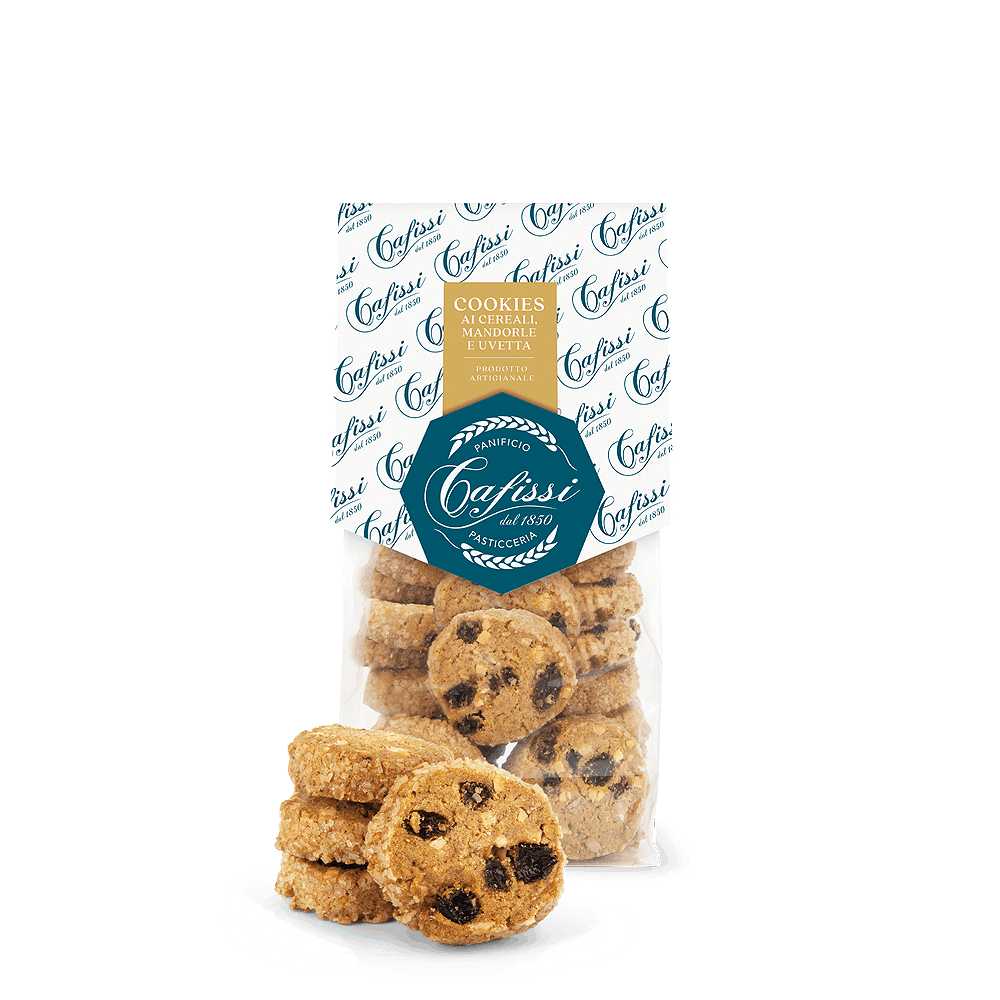 Cookies ai Cereali, Mandorle e Uvetta