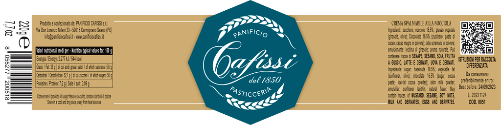 Crema Spalmabile alla Nocciola
