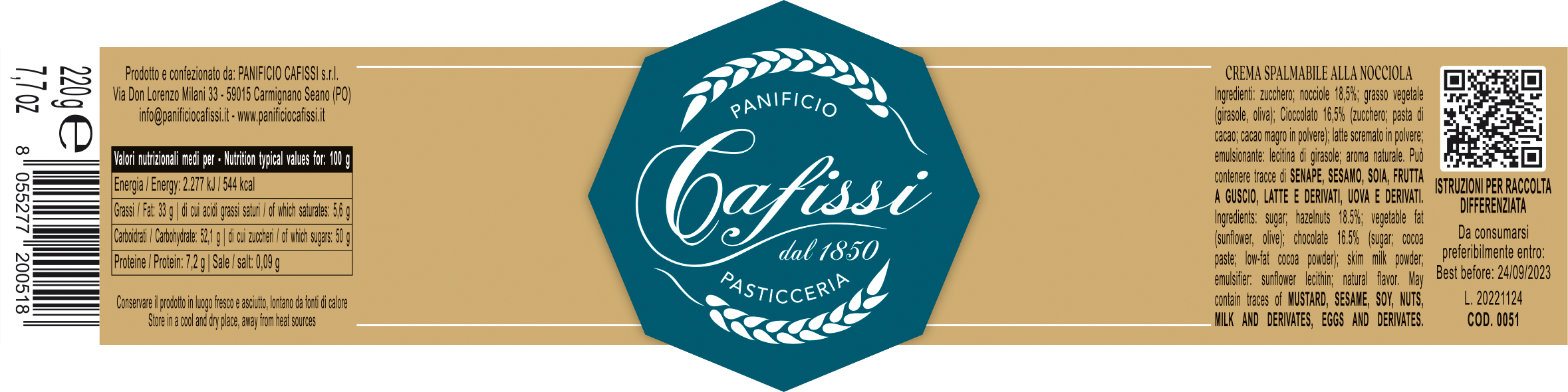 Crema Spalmabile alla Nocciola