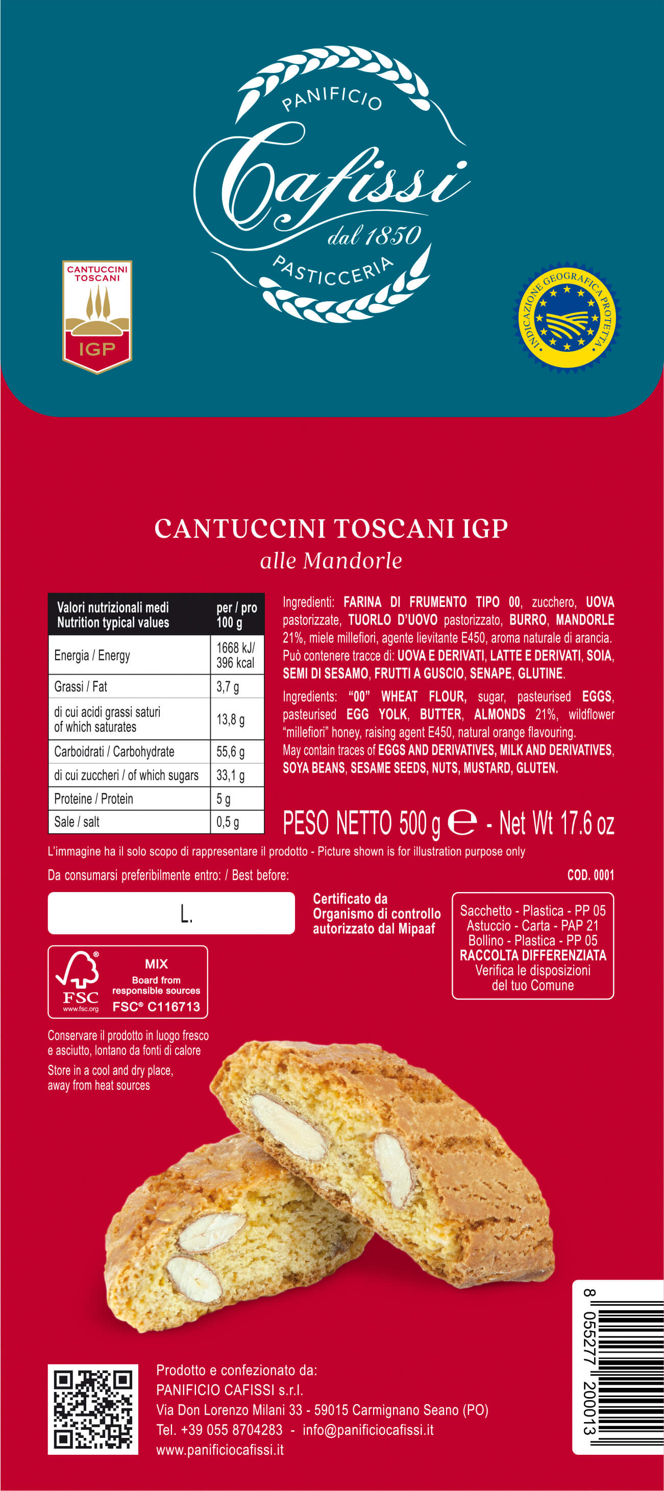 Cantuccini Toscani  IGP